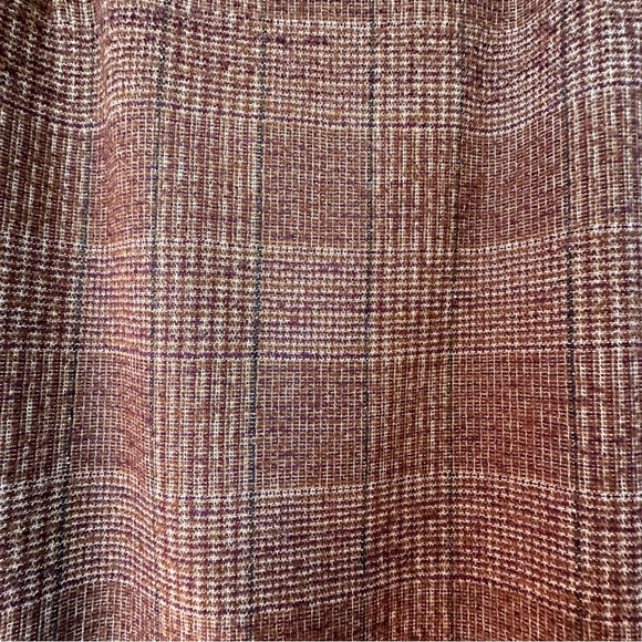 Doncaster Brown Checkered Pencil Skirt - Picture 4 of 13